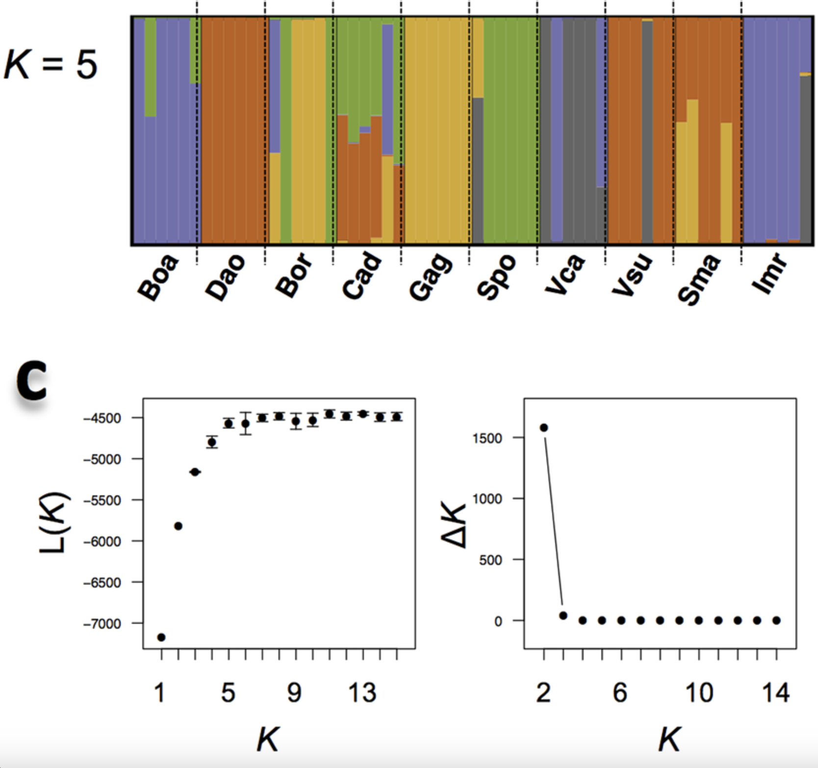 Demographic history, population structure, and local adaptation in Alpine populations of i Cardamine impatiens i and i Cardamine resedifolia i